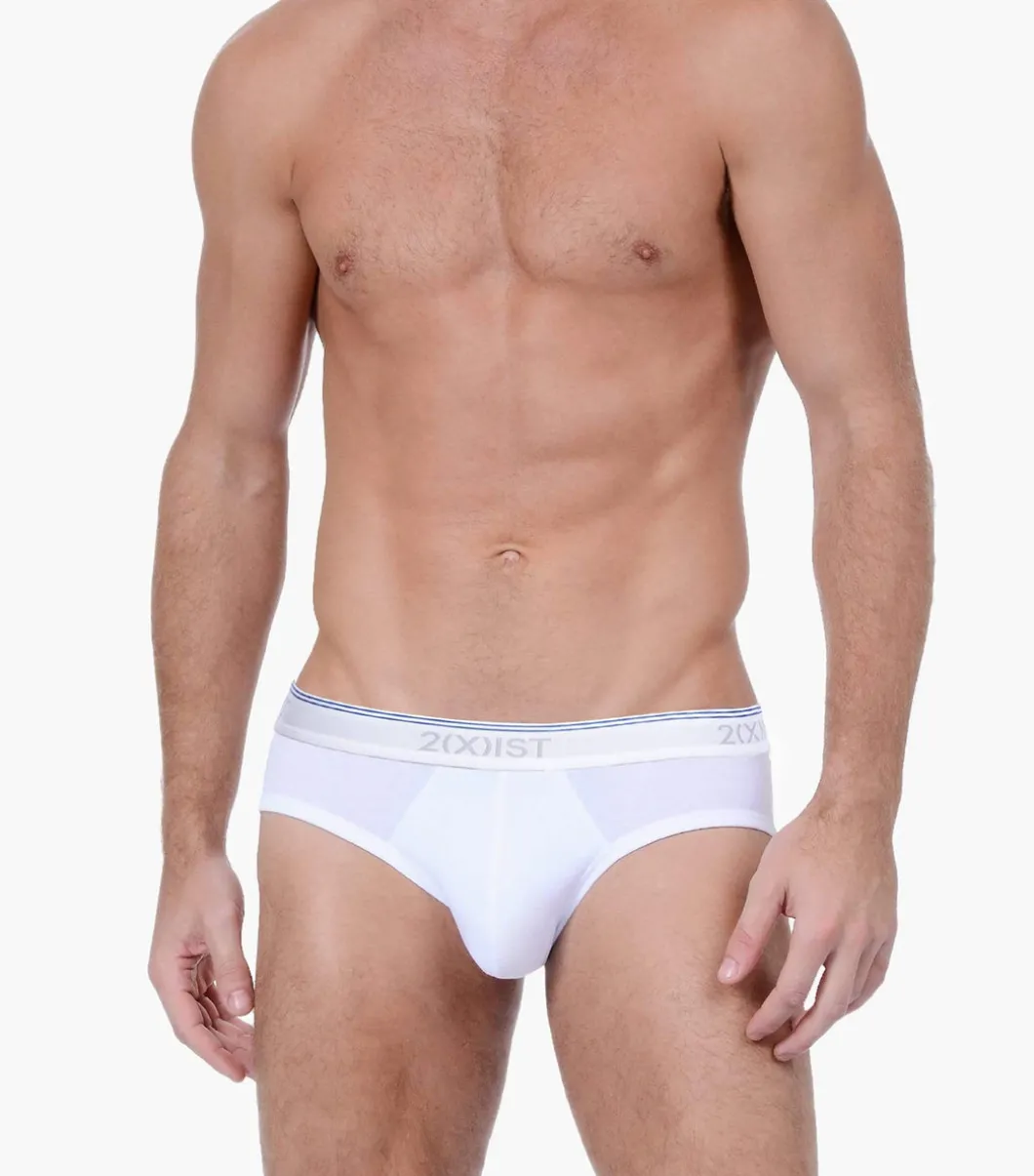 Cotton Stretch No-Show Brief 3-Pack