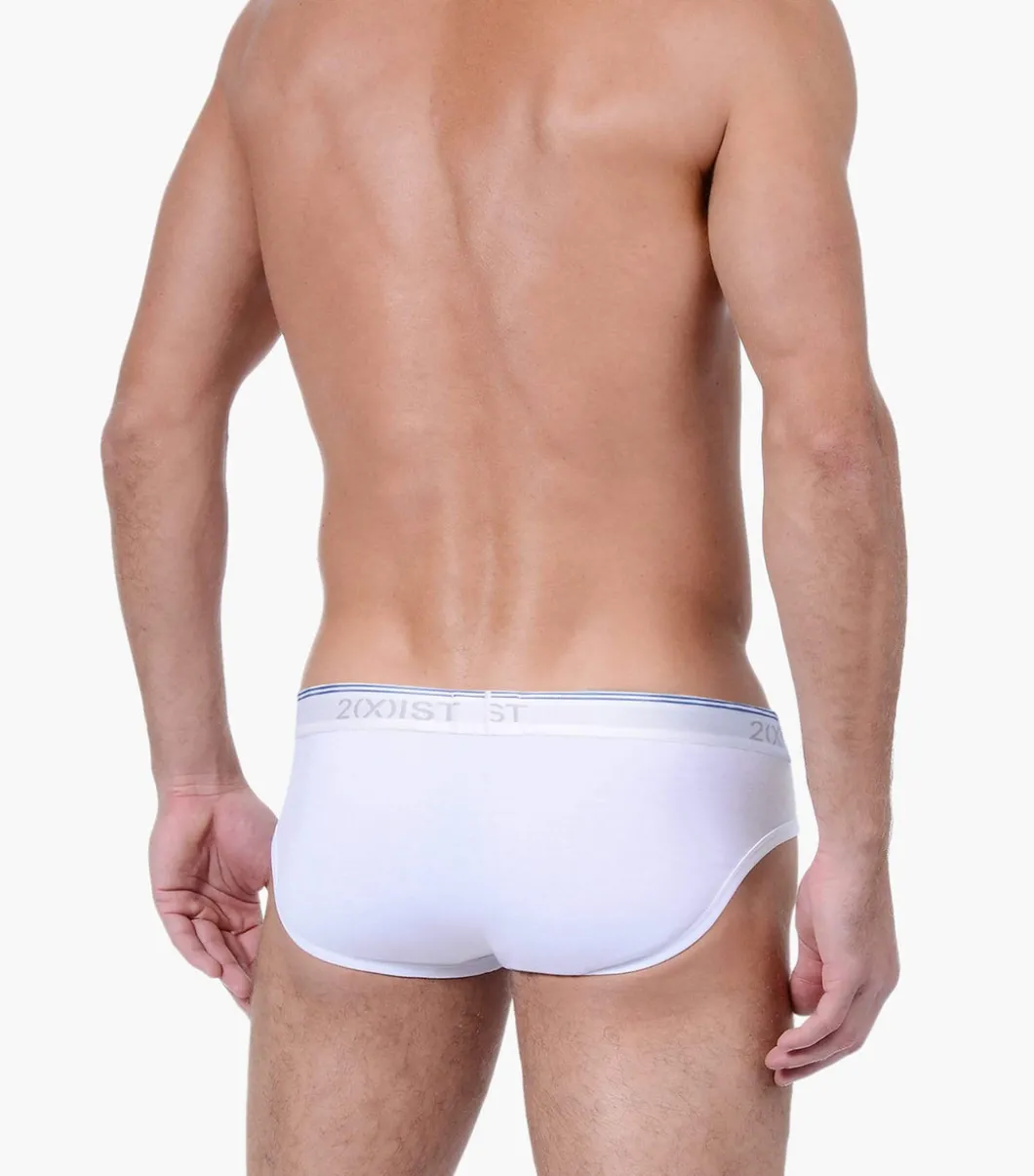 Cotton Stretch No-Show Brief 3-Pack
