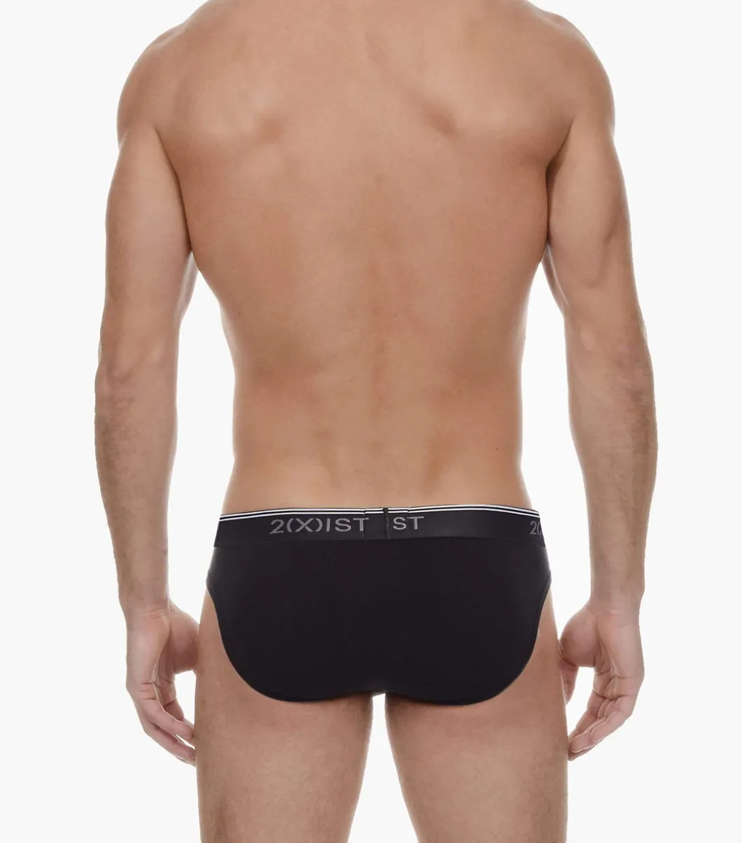 Cotton Stretch No-Show Brief 3-Pack