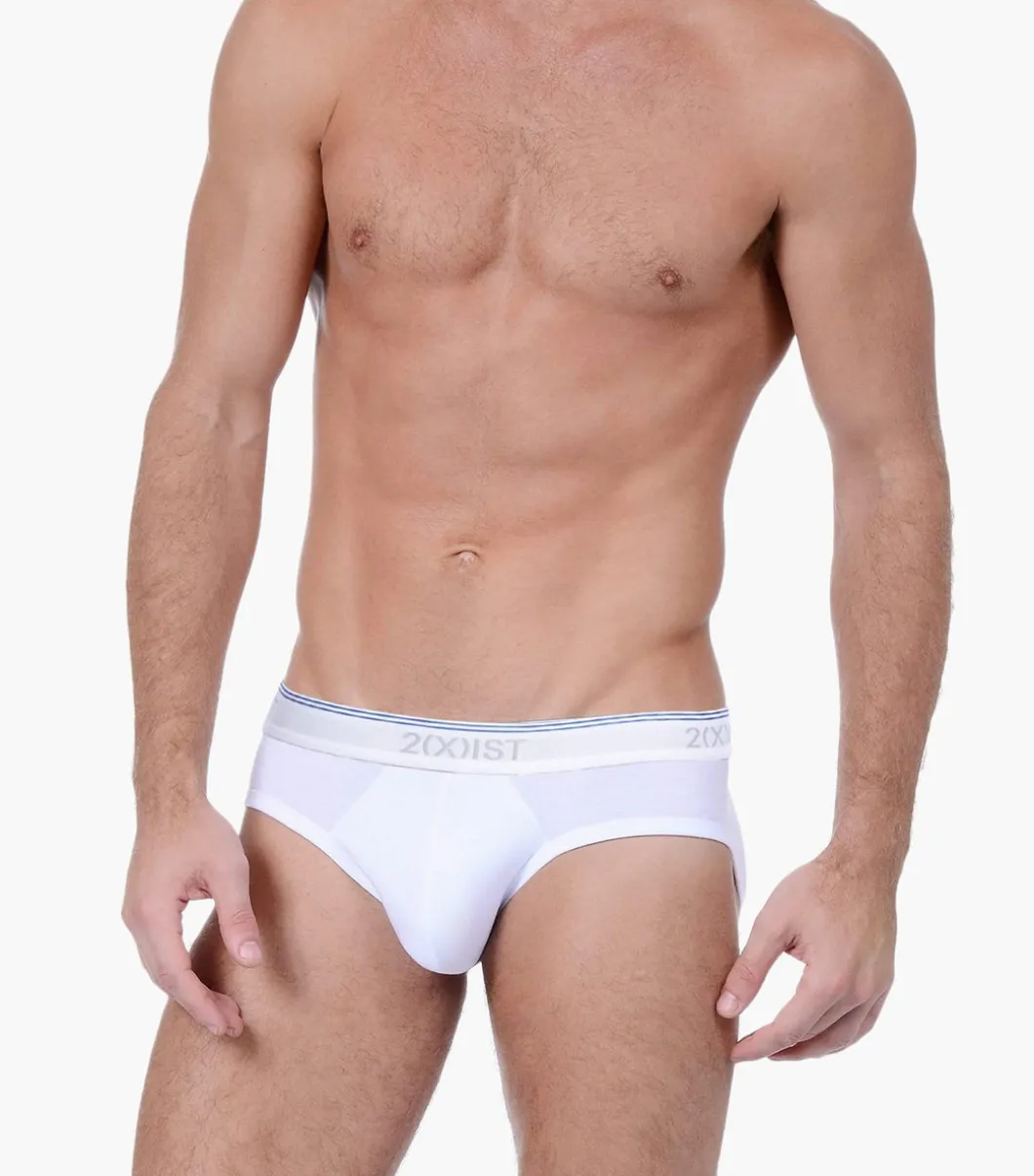 Cotton Stretch No-Show Brief 3-Pack