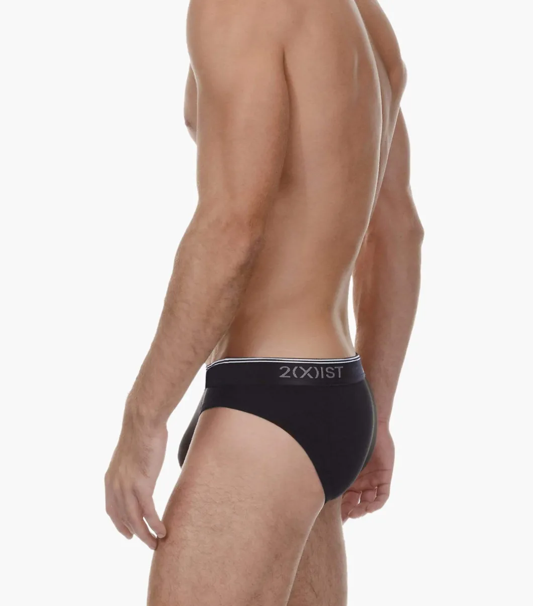Cotton Stretch No-Show Brief 3-Pack