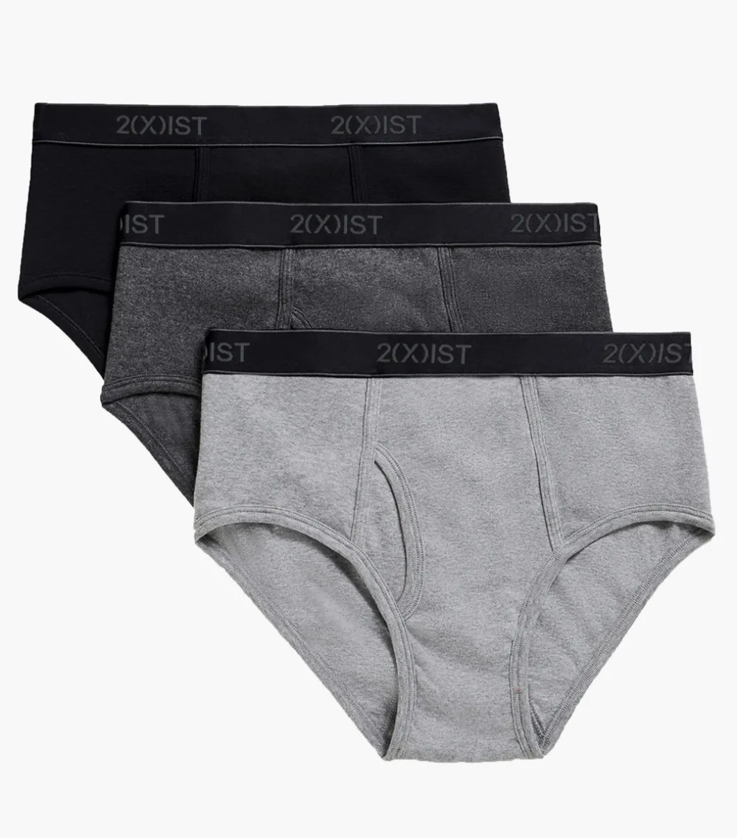 Essential Cotton Fly Front Brief 3-Pack