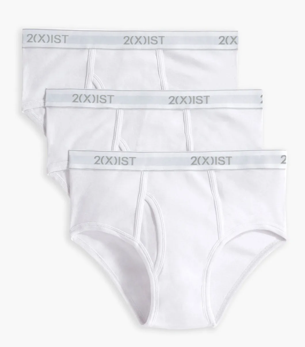 Essential Cotton Fly Front Brief 3-Pack