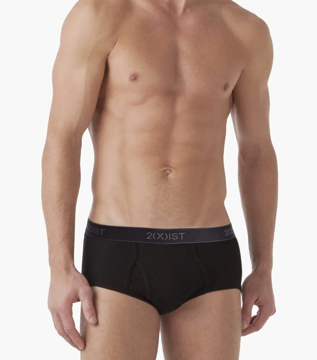 Essential Cotton Fly Front Brief 3-Pack