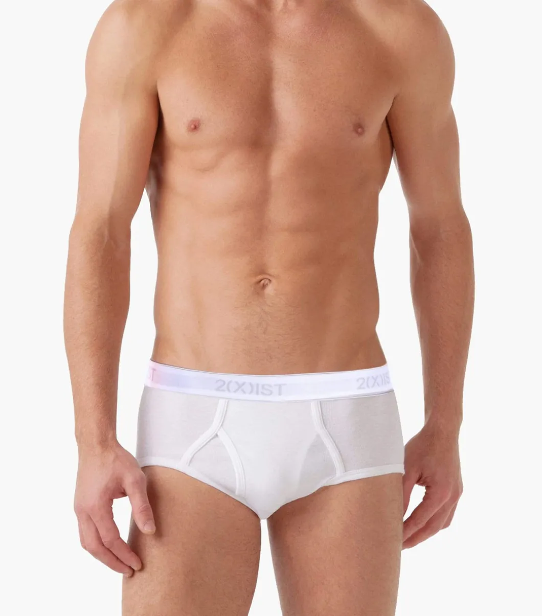 Essential Cotton Fly Front Brief 3-Pack