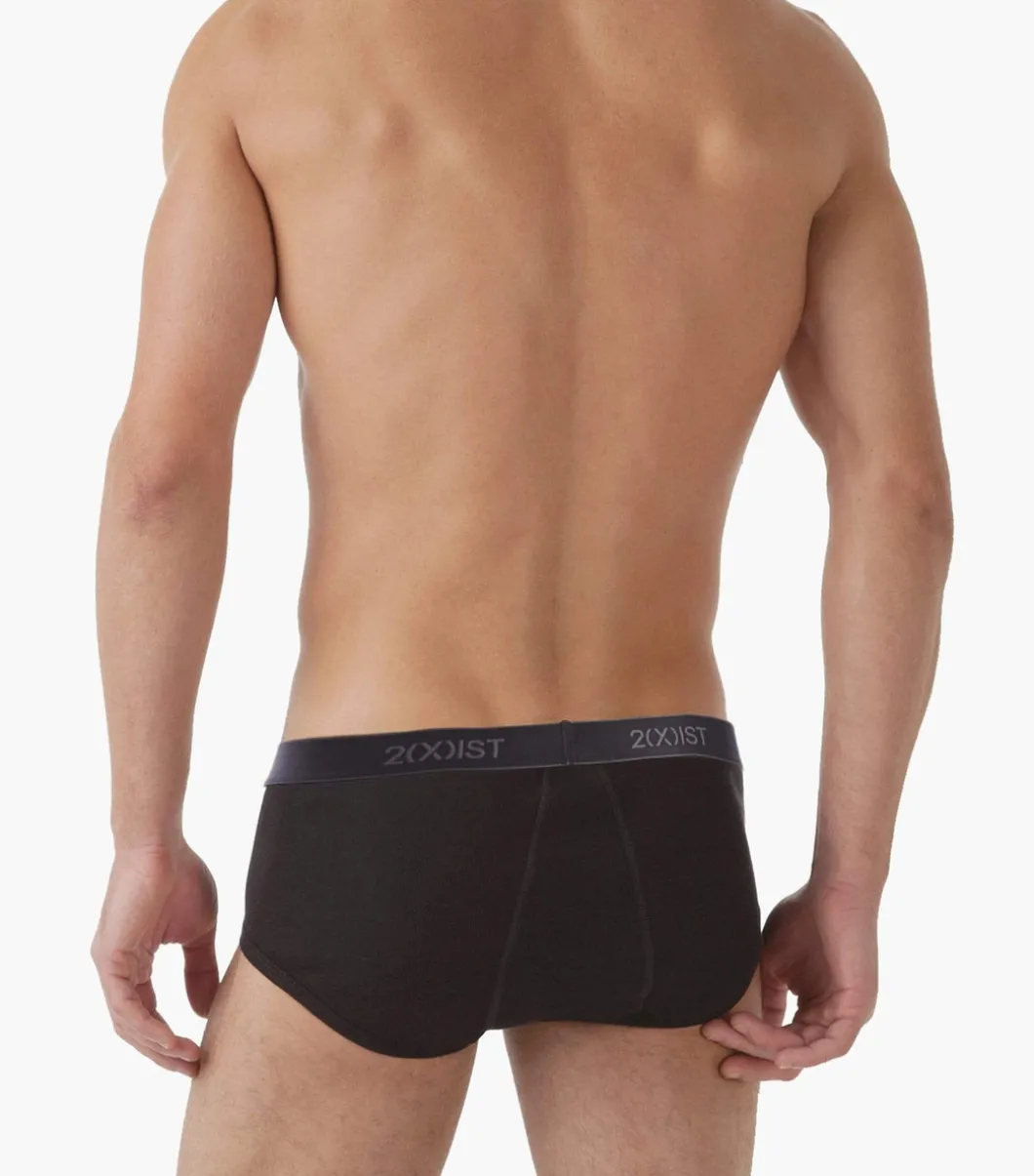 Essential Cotton Fly Front Brief 3-Pack