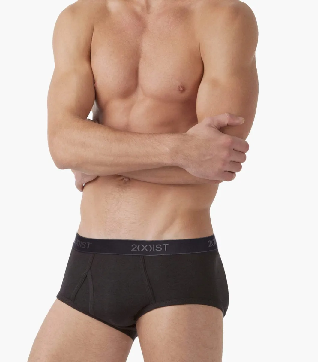 Essential Cotton Fly Front Brief 3-Pack