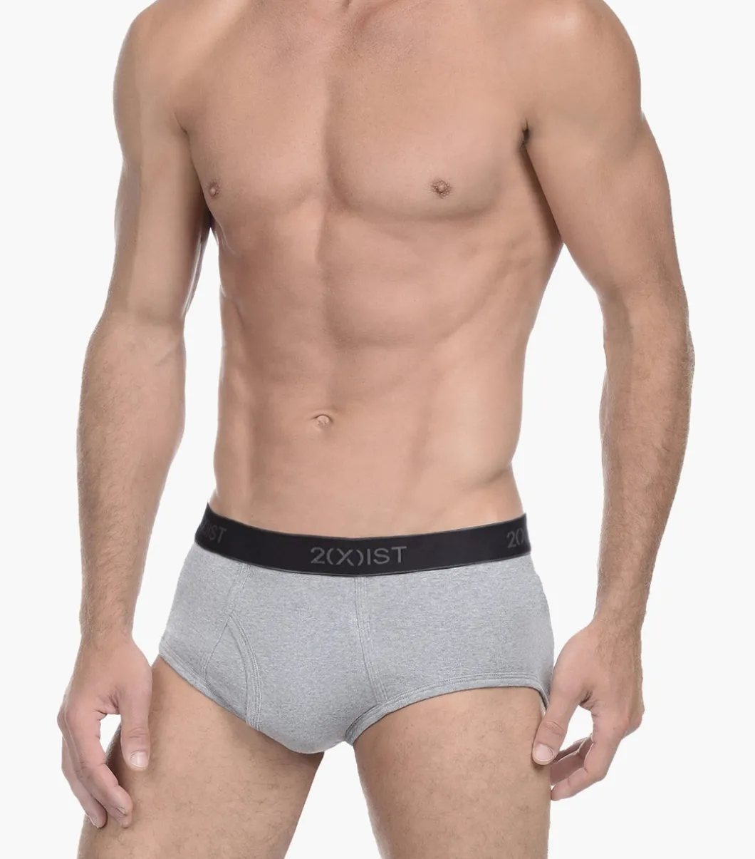 Essential Cotton Fly Front Brief 3-Pack