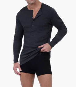 Essential Cotton Long Sleeve Henley