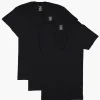 Essential Cotton Slim Fit Deep V-Neck T-Shirt 3-Pack