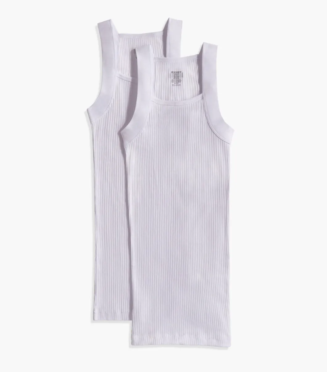 Essential Cotton Square-Cut Tank 2-Pack
