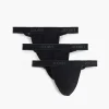 Essential Cotton Y-Back Thong 3-Pack
