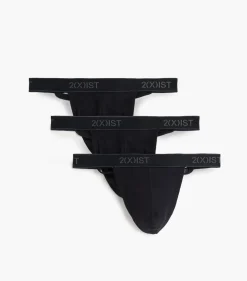 Essential Cotton Y-Back Thong 3-Pack
