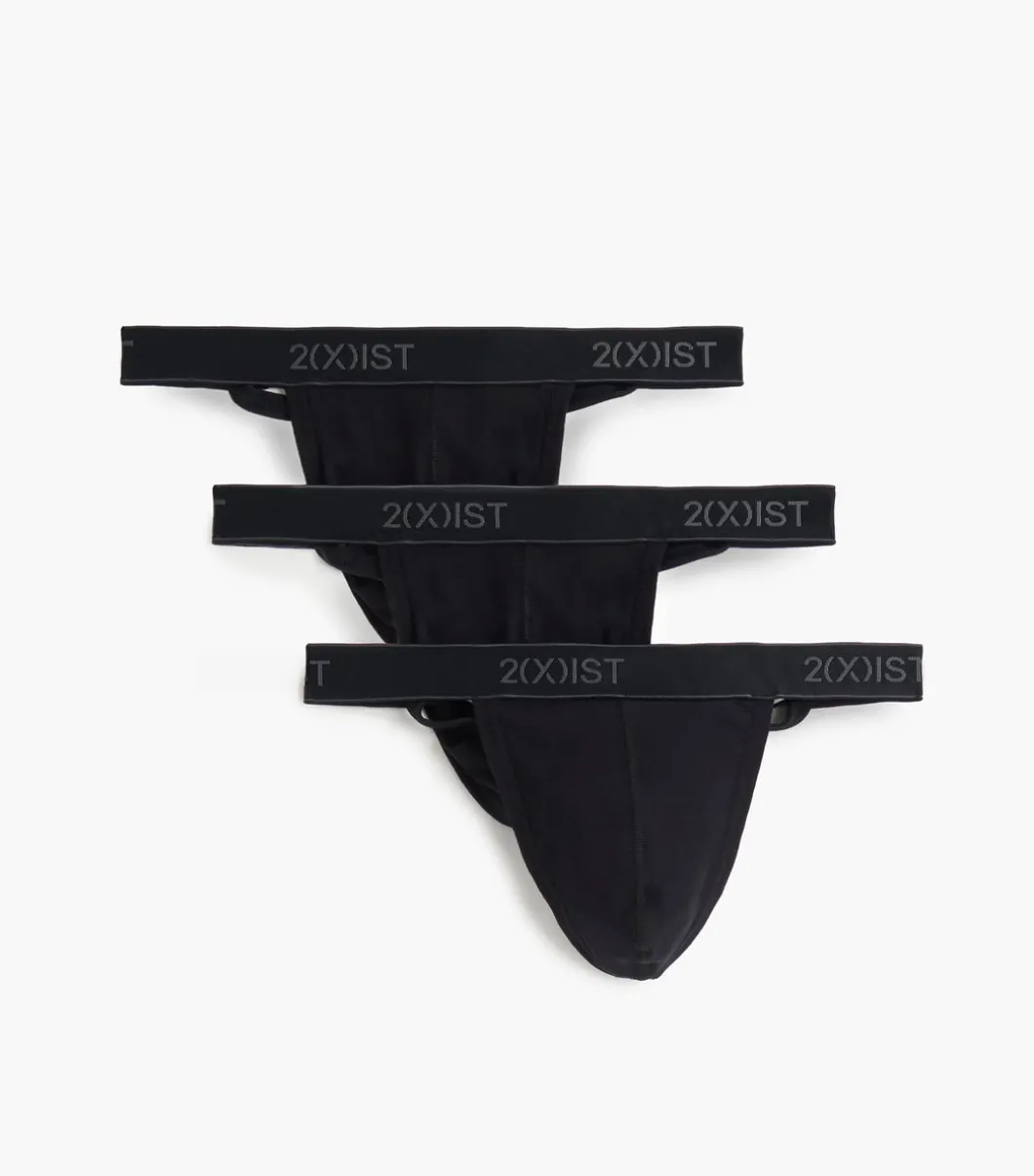 Essential Cotton Y-Back Thong 3-Pack