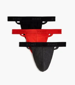 Essential Cotton Y-Back Thong 3-Pack