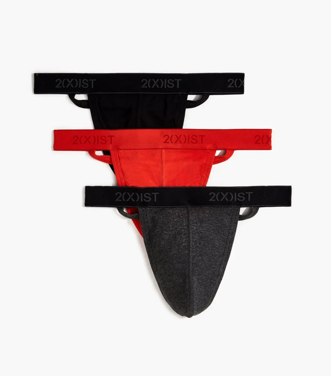 Essential Cotton Y-Back Thong 3-Pack