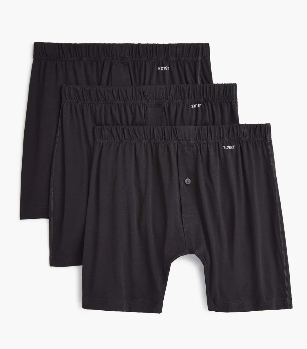 Pima Cotton Knit Boxer | 3-Pack